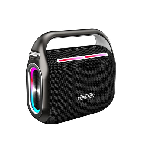 Enceinte Bluetooth Yibolang F2Pro avec un microphone, couleur noire