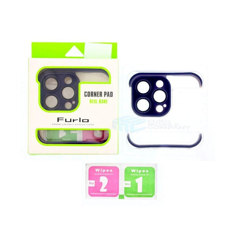 Cadre de protection Furlo en TPU pour objectif d'appareil photo et coins pour iPhone 13 Pro Max - Violet