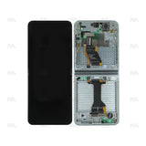 Chassis + Ecran Officiel Service Pack + Vitre pour Samsung Galaxy Z Flip5 F731B - Menthe