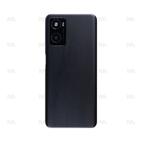 Vitre arrière Oppo A76 avec objectif noir brillant OEM