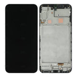 Chassis + Ecran Officiel Service Pack + Vitre pour Samsung Galaxy A24 4G A245F - Noir