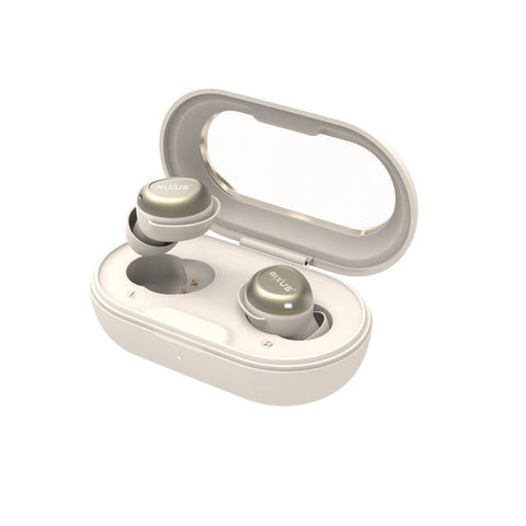 Écouteurs de sommeil Rixus RXBH14O avec réduction du bruit, blanc cassé