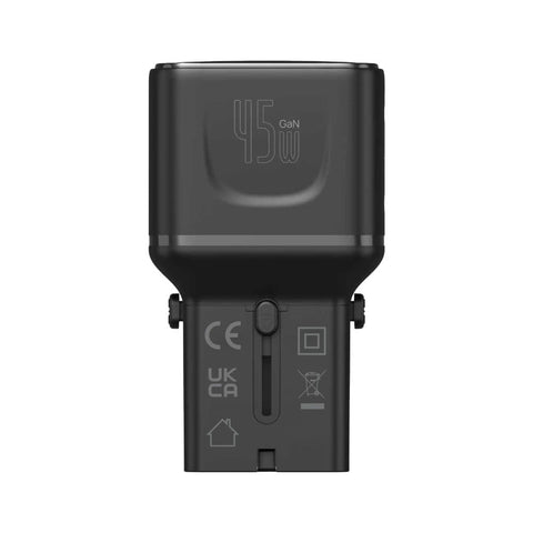 Chargeur Universel de Voyage 45W Rixus RXTA01 - Noir
