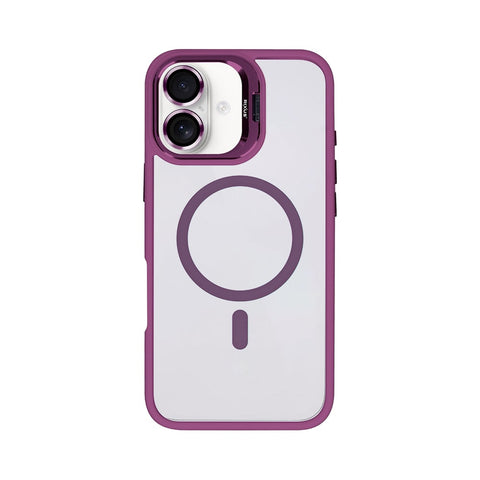 Étui Rixus Classic 03 avec MagSafe pour Apple iPhone 16 Plus rose foncé