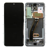 Chassis + Ecran Officiel Service Pack + Vitre pour Samsung Galaxy S20 G980F / S20 5G G981F - Cosmic Grey