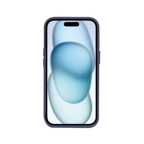 Coque Rixus SnapGrip 360 avec Anneau Support pour Apple iPhone 15 - Bleu