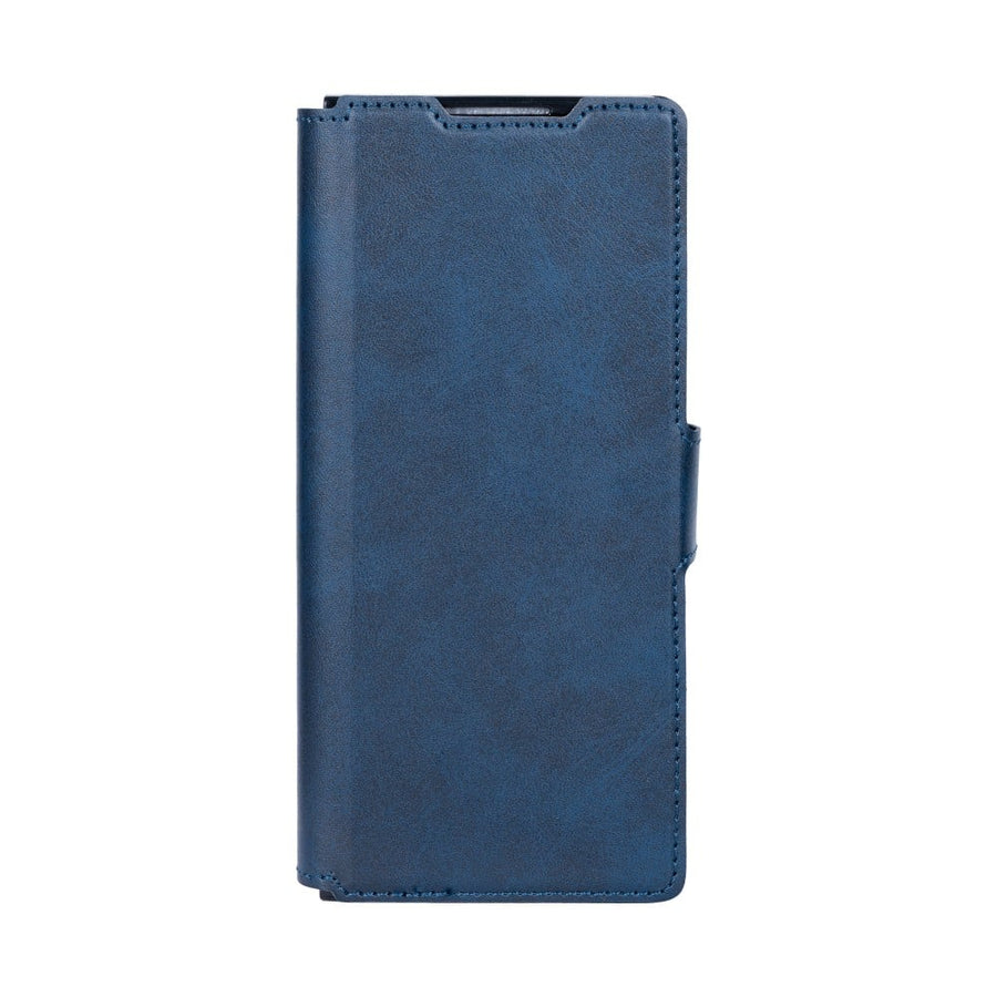 Étui portefeuille Rixus avec porte-stylo pour Samsung Galaxy Z Fold6 bleu