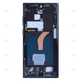 Cadre central pour Samsung Galaxy S22 Ultra 5G S908B – Noir fantôme – OEM