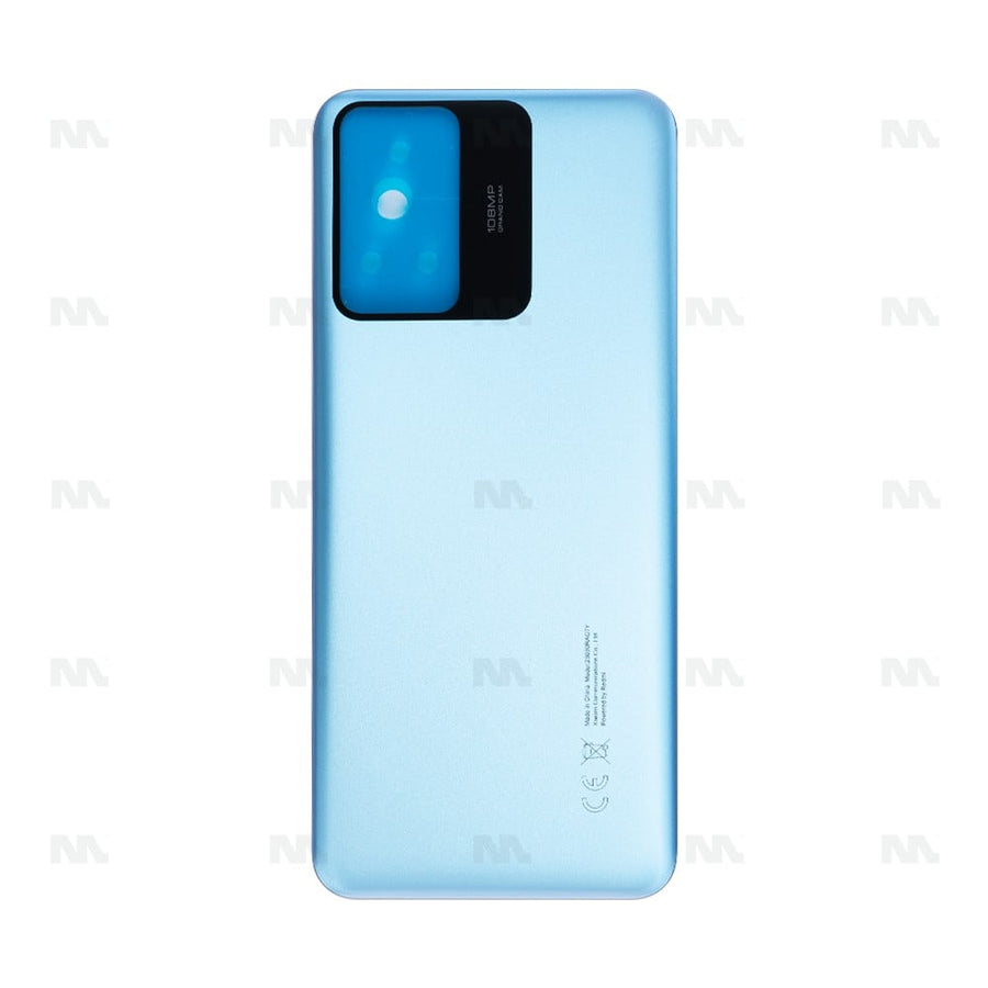 Vitre arrière pour Xiaomi Redmi Note 12S sans objectif, bleu glacier, OEM