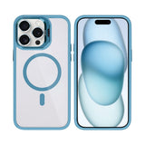 Étui Rixus Classic 03 avec MagSafe pour Apple iPhone 15 Pro Max bleu clair