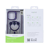 Étui Rixus Classic 03 avec MagSafe pour Apple iPhone 16 Pro Max violet foncé