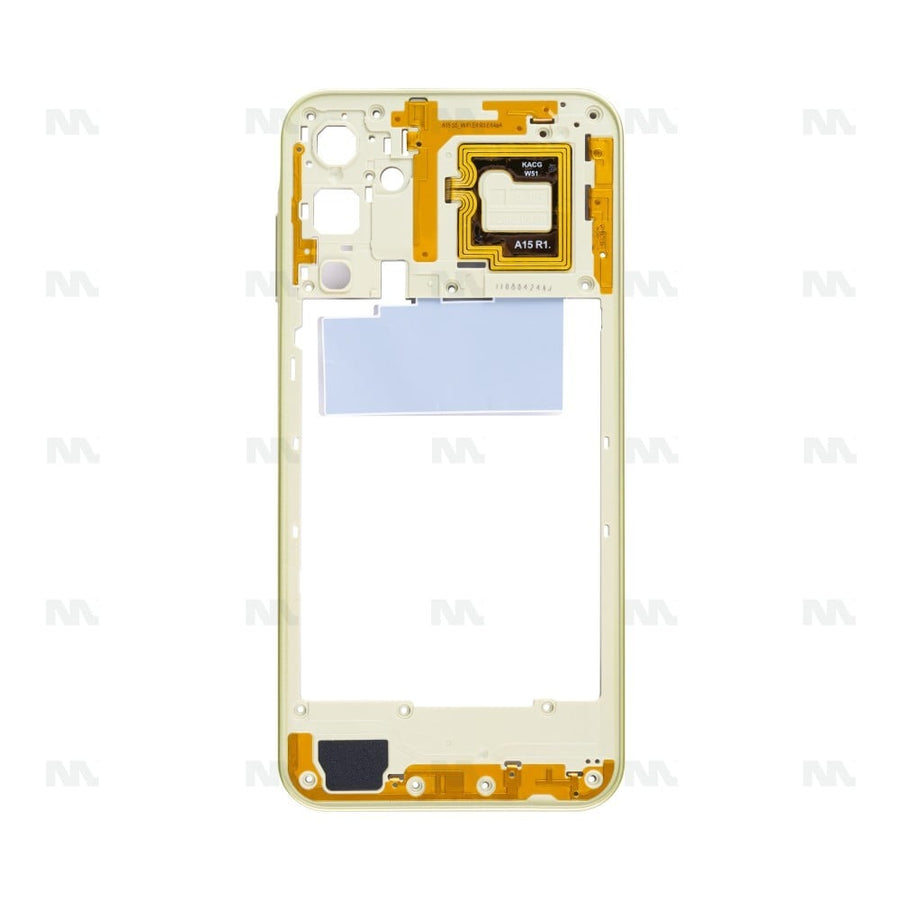Cadre central pour Samsung Galaxy A15 5G A156B – Personnalité Jaune – OEM