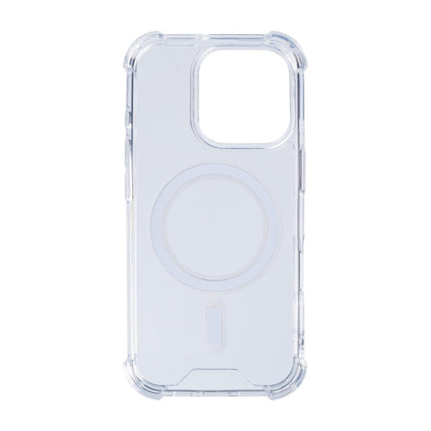 Étui anti-éclatement Rixus avec MagSafe pour Apple iPhone 16 Pro transparent