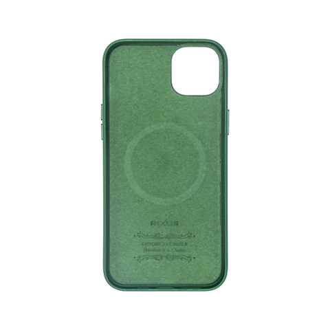 Étui Rixus Classic 02 avec MagSafe pour Apple iPhone 15 Plus vert
