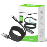 Câble de recharge magnétique Rixus RXUC61AL USB-A vers Lightning 1 m 10 W noir