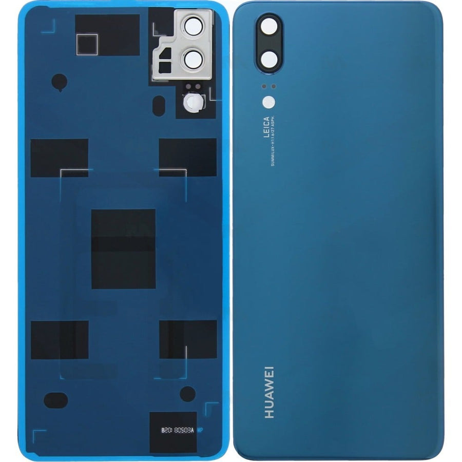 Vitre arrière pour Huawei P20 avec objectif bleu nuit OEM