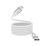 Câble de recharge magnétique Rixus RXUC59AL USB-A vers Lightning 1 m 10 W blanc