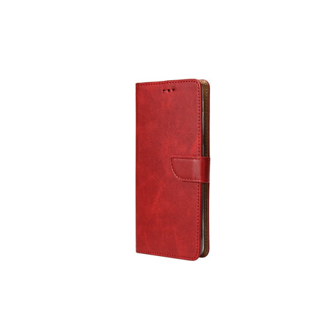 Rixus Bookcase pour Apple iPhone 15 Pro Max Rouge foncé