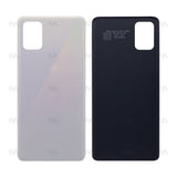 Vitre arrière pour Samsung Galaxy A51 A515F avec prisme pour objectif, blanc, OEM