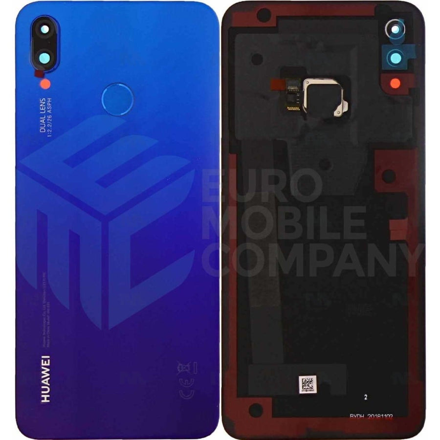 Vitre arrière pour Huawei P Smart Plus Iris Purple avec objectif Original
