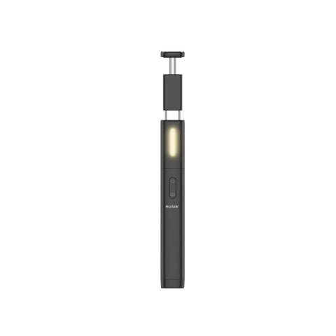 Perche à selfie intégrée Rixus RXSF31 avec lumières LED, noir