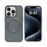 Coque Rixus SnapGrip 360 avec Anneau Support pour Apple iPhone 15 Pro - Gris
