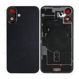 Vitre Arrière avec NFC Grand Trou Compatible pour Apple iPhone 16 - Noir