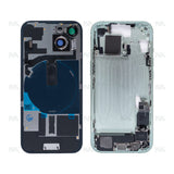 Boîtier pour Apple iPhone 15 avec petites pièces, vert OEM