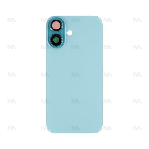 Vitre Arrière sans NFC pour Apple iPhone 16, bloc complet de caméra agrandi compatible avec Teal