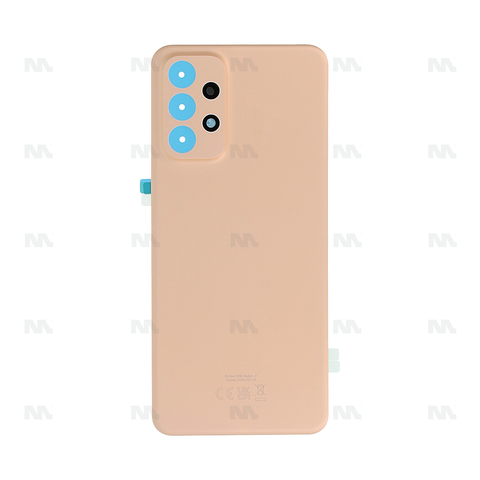 Vitre arrière pour Samsung Galaxy A23 5G A236B avec objectif – Peach – OEM