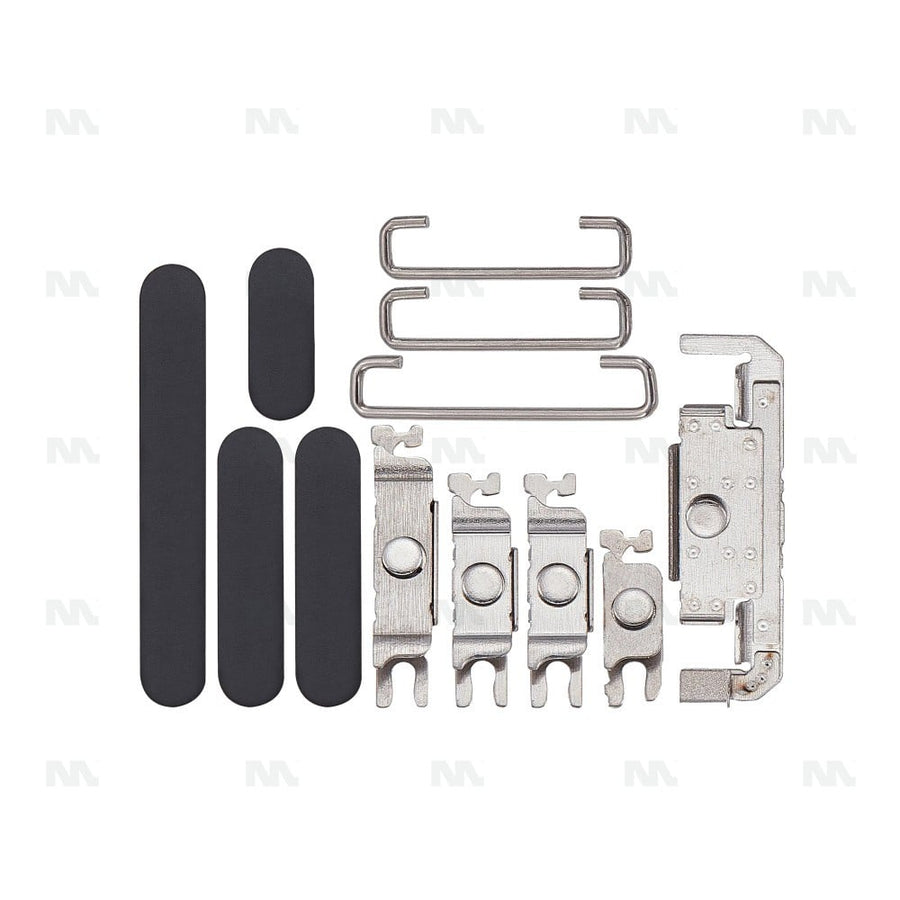 Ensemble de boutons latéraux noir titane compatible pour Apple iPhone 16 Pro et 16 Pro Max (4 pièces)