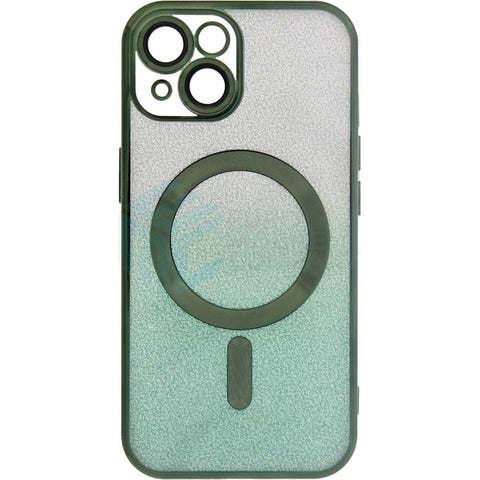 Étui en TPU brillant et brillant pour iPhone 15 Pro - Vert argenté