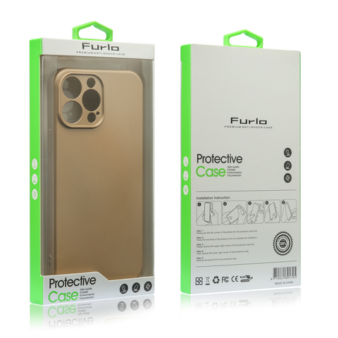 Étui protecteur mince en TPU Furlo pour iPhone 13 - Or