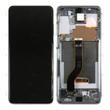 Chassis + Ecran Officiel Service Pack + Vitre pour Samsung Galaxy S20 plus G985F / 5G G986F - Cosmic Grey