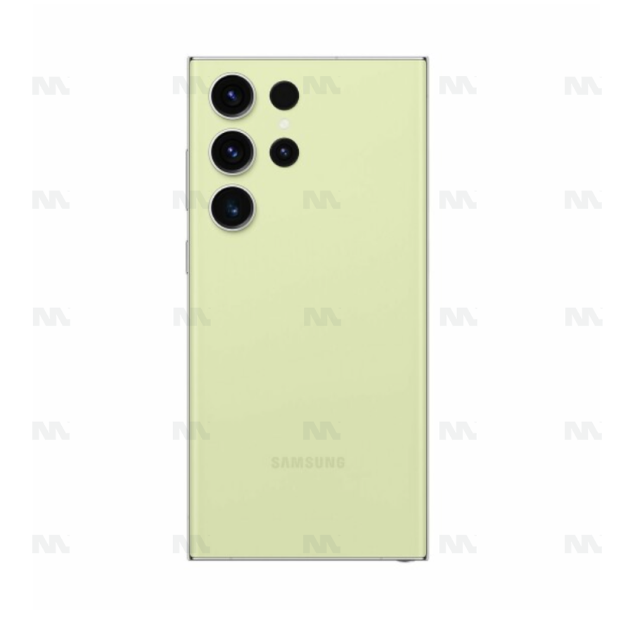 Vitre arrière pour Samsung Galaxy S23 Ultra S918B avec lentille Lime Original