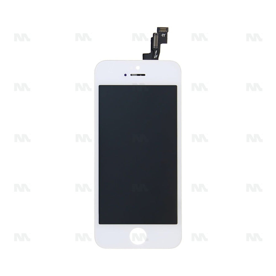Ecran LCD + Vitre pour iPhone 5S / SE / +Metal Plate A+ Haute Qualité - Blanc