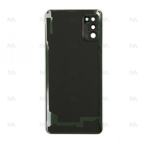 Vitre arrière pour Samsung Galaxy A41 A415F avec prisme pour objectif, couleur bleu écrasé, OEM
