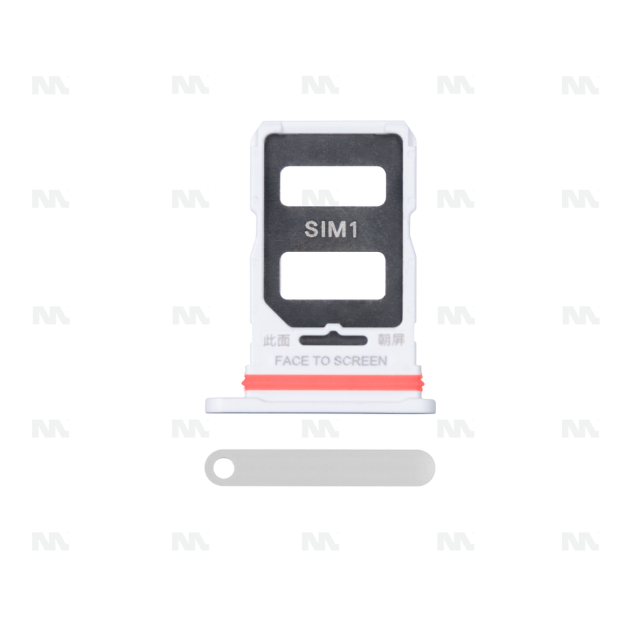 Support de carte SIM argenté OEM pour Xiaomi 12T 5G, 12T Pro 5G