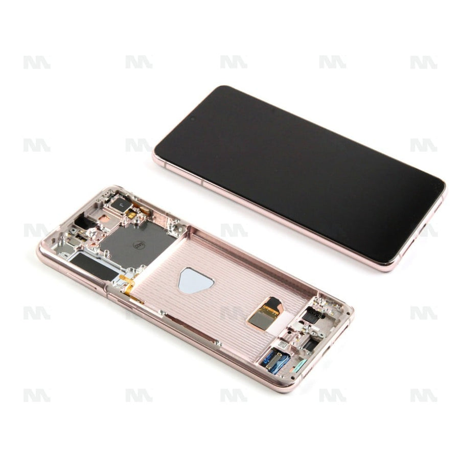 Chassis + Ecran Officiel Service Pack + Vitre pour Samsung Galaxy S21 Plus 5G G996B - Phantom Violet