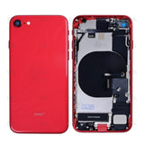 Boîtier avec petites pièces – Rouge – Compatible pour Apple iPhone SE 2020