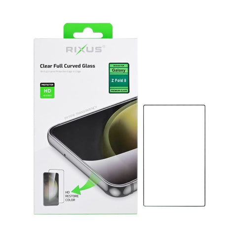 Verre Trempé Bords Incurvés Transparent HD Rixus pour Samsung Galaxy Z Fold 8
