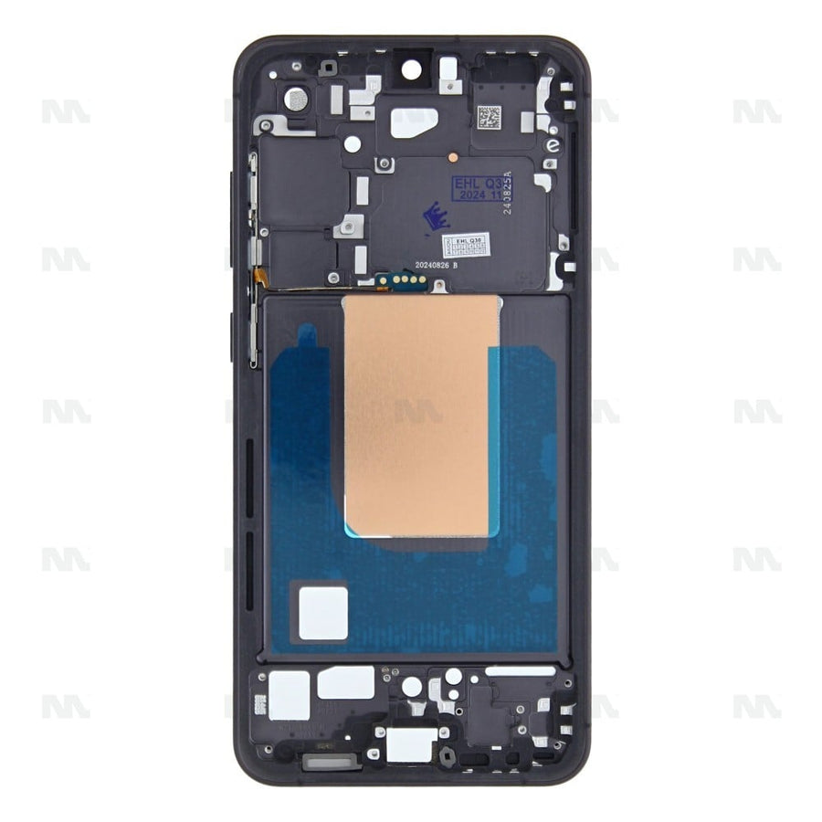 Cadre central noir OEM pour Samsung Galaxy S24 FE S721B