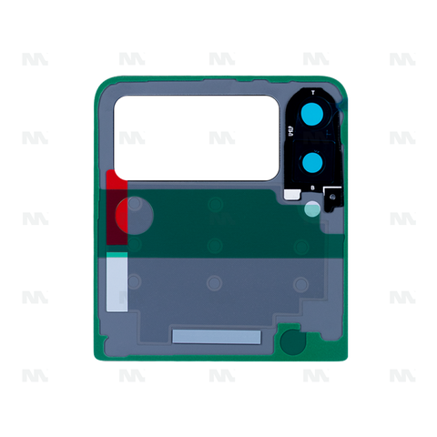 Vitre arrière supérieure avec lentille crème OEM pour Samsung Galaxy Z Flip3 F711B