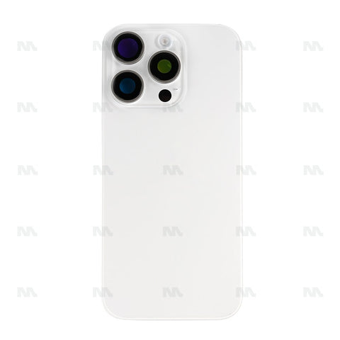 Verre supplémentaire avec NFC pour iPhone 16 Pro, cadre d'appareil photo agrandi, titane blanc
