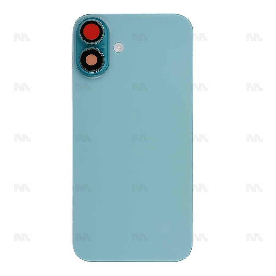 Vitre arrière avec NFC (Grand contour caméra) Compatible pour Apple iPhone 16 - Teal