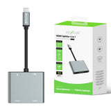 Répartiteur HDMI 4 en 1 Rixus RXHU20 gris sidéral