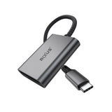 Adaptateur lecteur de carte SD/TF USB-C Rixus RXCR01 Gris sidéral