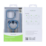 Étui Rixus Classic 03 avec MagSafe pour Apple iPhone 14 Pro bleu clair