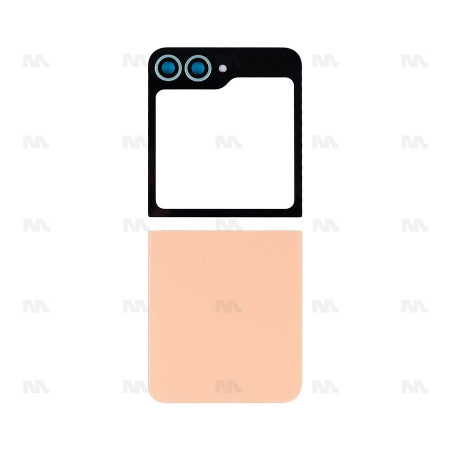Ensemble de coques arrière Samsung Galaxy Z Flip6 F741B avec lentille Peach OEM