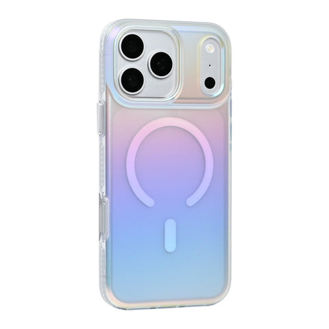 Coque Rixus Aero Neon Shield Compatible MagSafe pour Apple iPhone 17 Pro Max, 18 Pro Max - Blanc